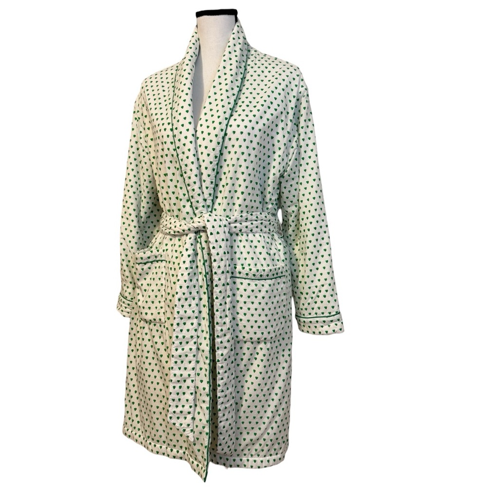 Roller Rabbit Robe with Green Heart Print - Picture 6 of 13